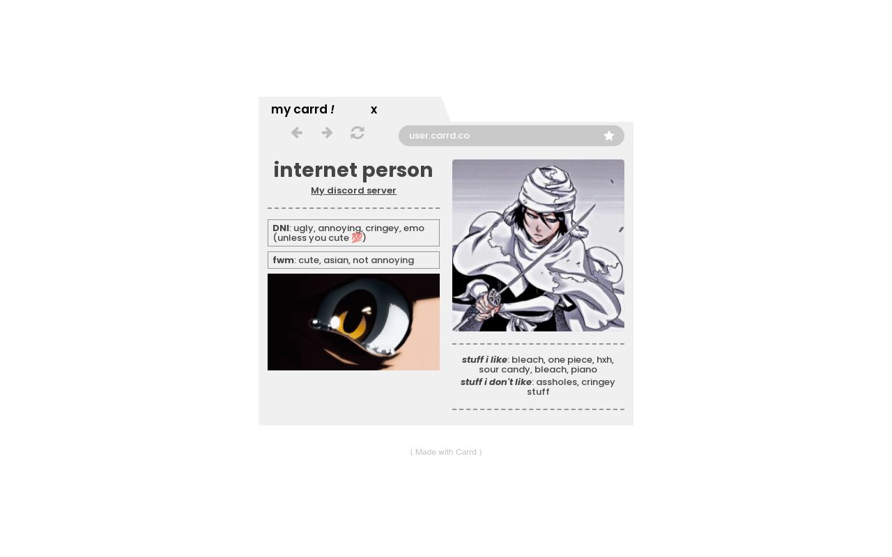Carrd profile picture for @instance